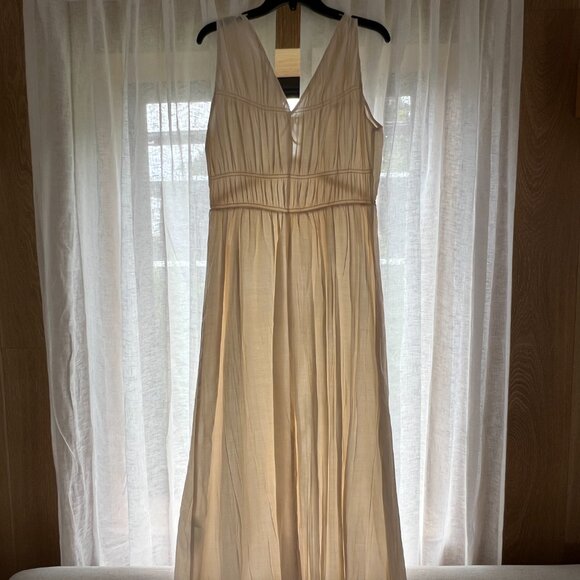 Frame | Cinched Crinkle Midi Dress - Picture 3 of 7